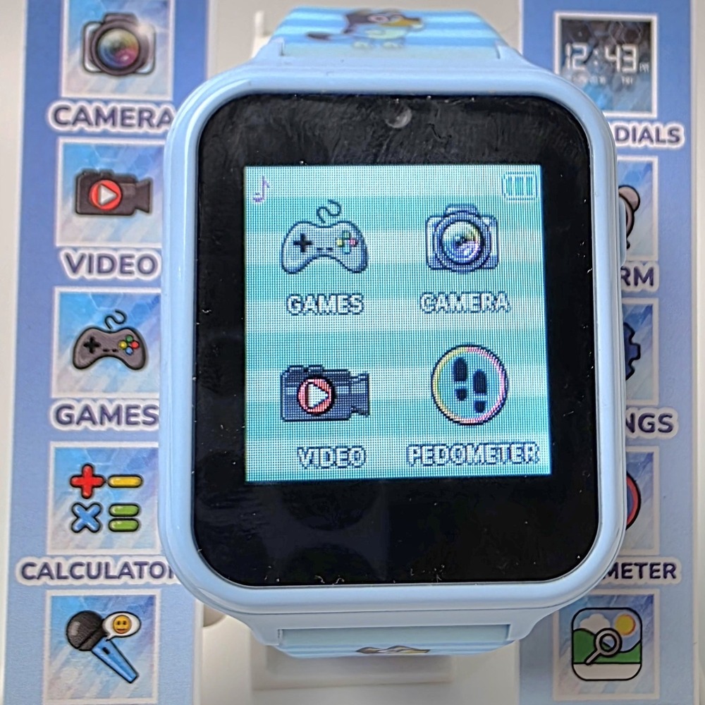 Bluey Interactive Watch Touch Screen, Camera, Fun Games 6+ Chargeable #0704 - Picture 6 of 6